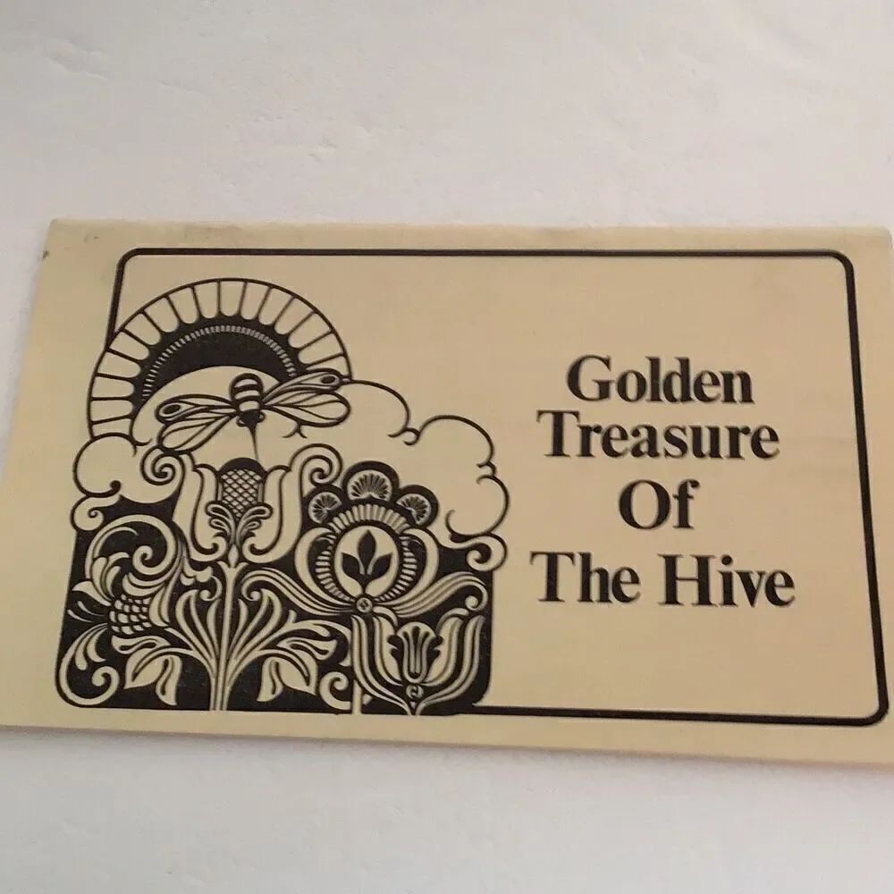 Vintage Cookbook for Honey , golden treasure of the hive
